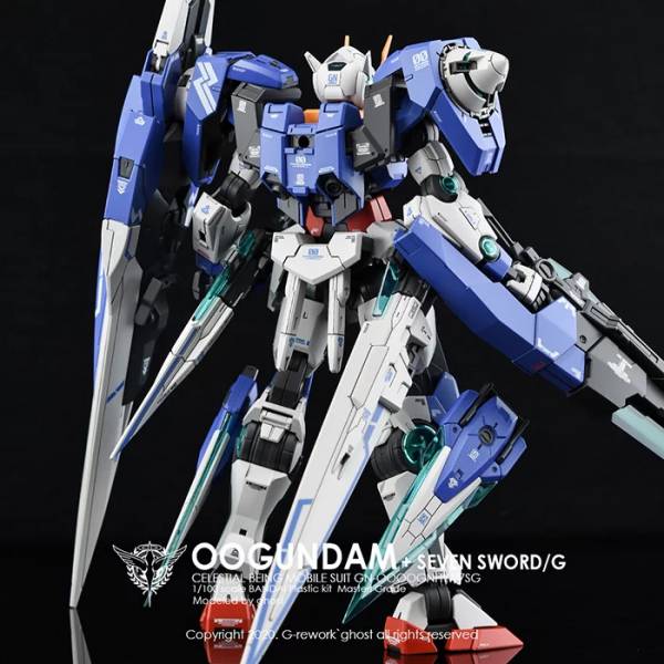  炎水貼 GHOST版 MG 00R seven sword 00 七劍 專用水貼 螢光 CGMG18 EVO水貼.鋼彈水貼.螢光水貼