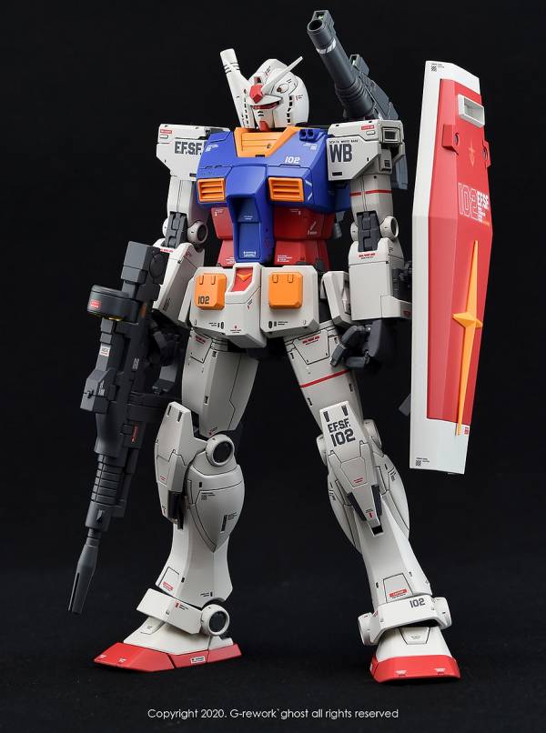 炎水貼 GHOST版 MG RX-78 鋼彈 GTO 版 螢光 專用水貼 CGMG15 炎水貼.模型水貼.鋼彈水貼.鋼彈模型水貼