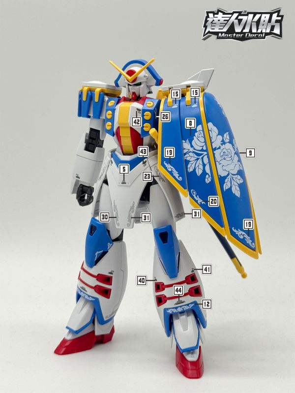 達人水貼 HG 1/144 ROSE 玫瑰鋼彈 鋼彈G 鋼彈 水貼 專用水貼 DLH162 達人水貼 HG 1/144 ROSE 玫瑰鋼彈 鋼彈G 鋼彈 水貼 專用水貼 DLH162
