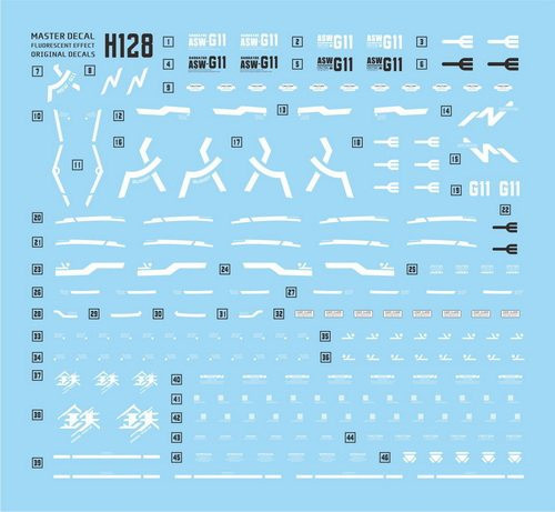 達人水貼 BANDAI HG 1/144 鐵血的孤兒 GUSION 智魔鋼彈 水貼 DLH128 達人水貼 BANDAI HG 1/144 鐵血的孤兒 GUSION 智魔鋼彈 水貼 DLH128