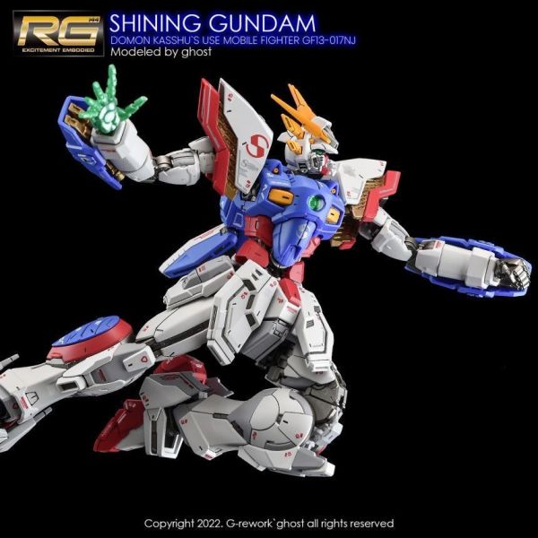 炎水貼 RG GHOST版 閃光鋼彈 鋼彈武鬥傳G 專用水貼 炎水貼 RG GHOST版 閃光鋼彈 鋼彈武鬥傳G 專用水貼