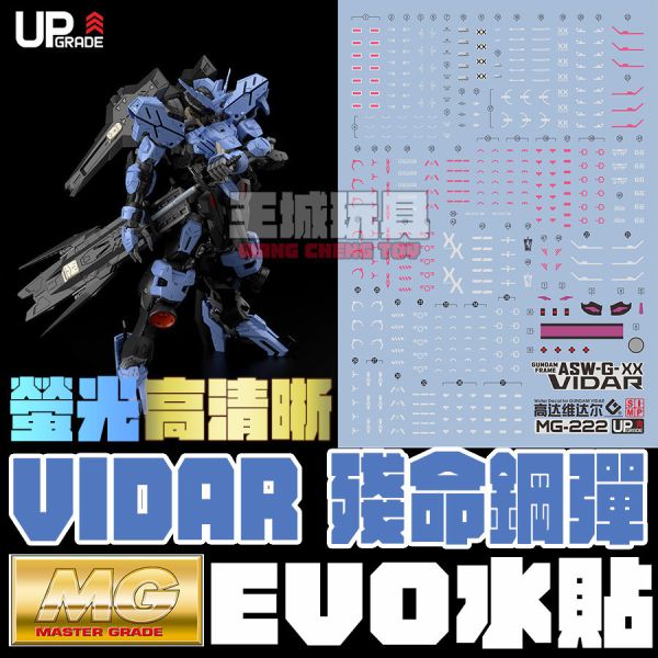 EVO水貼 萬代 MG 1/100 殘命鋼彈 鐵血的孤兒 高清晰 專用水貼 EM222 EVO水貼 萬代 MG 1/100 殘命鋼彈 鐵血的孤兒 高清晰 專用水貼 EM222