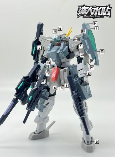 達人水貼 BANDAI HG 1/144 鋼彈創鬥者 七槍智天使 水貼 DLH117 達人水貼 BANDAI HG 1/144 鋼彈創鬥者 七槍智天使 水貼 DLH117