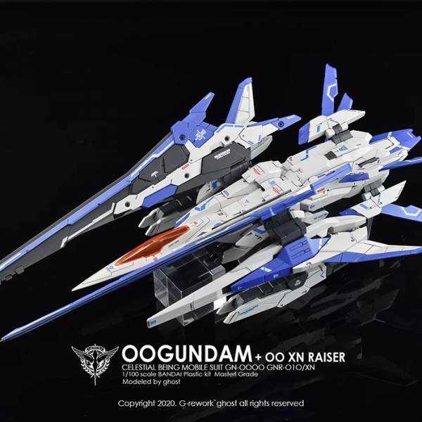 炎水貼 GHOST版 MG 1/100 00強化 XN Raiser 00R 螢光 專用水貼 CGMG23 