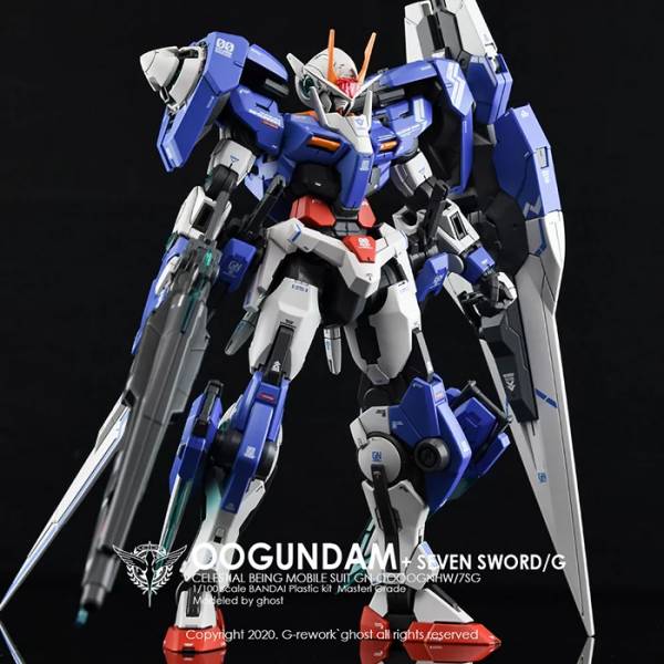  炎水貼 GHOST版 MG 00R seven sword 00 七劍 專用水貼 螢光 CGMG18 EVO水貼.鋼彈水貼.螢光水貼