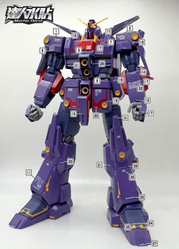 達人水貼 BANDAI HG 1/144 精神感應鋼彈Mk-II 水貼 DLH124 達人水貼 BANDAI HG 1/144 精神感應鋼彈Mk-II 水貼 DLH124