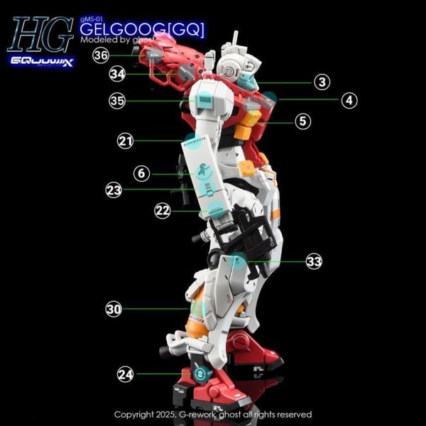 炎水貼 HG 1/144  GMS-01 GELGOOG 菅井機 鋼彈GQUUUUUX 專用水貼 CGHG121 炎水貼 HG 1/144  GMS-01 GELGOOG 菅井機 鋼彈GQUUUUUX 專用水貼 CGHG121