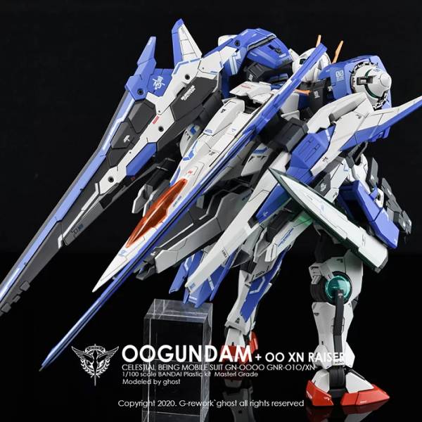 炎水貼 GHOST版 MG 1/100 00強化 XN Raiser 00R 螢光 專用水貼 CGMG23 