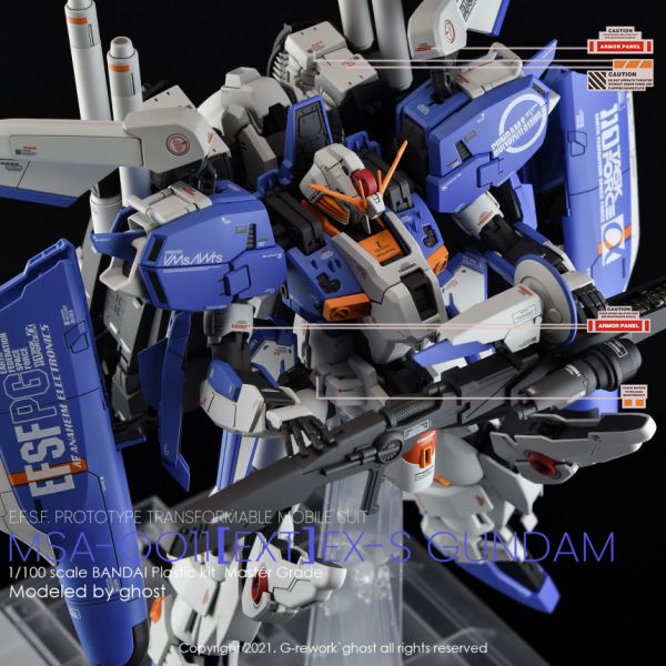 炎水貼 CHOST版 MG 1/100 EX-S 鋼彈 專用水貼 CGMG37 炎水貼 CHOST版 HG 1/144 梅薩 指揮官型 專用水貼 CGHG21