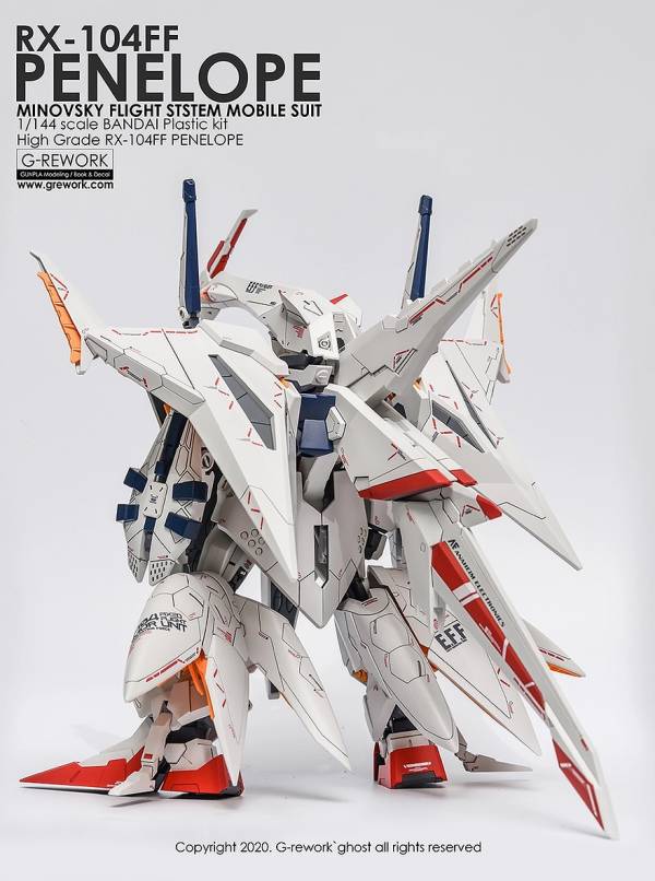 炎水貼 GHOST版 HG PENELOPE 潘尼洛普 大白鵝 專用水貼 模型水貼.鋼彈水貼.