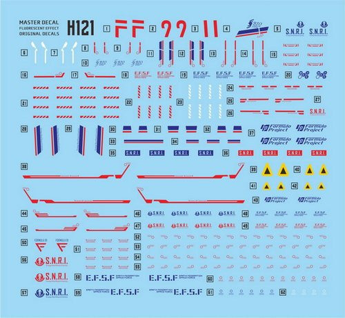 達人水貼 BANDAI HG 1/144 鋼彈 F91 水貼 DLH121 達人水貼 BANDAI HG 1/144 鋼彈 F91 水貼 DLH121