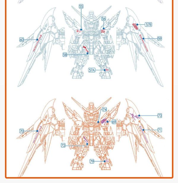 GUGU水貼 萬代 MGSD 命運 專用水貼 MGSD005 GUGU水貼 萬代 MGSD 命運 專用水貼 MGSD005