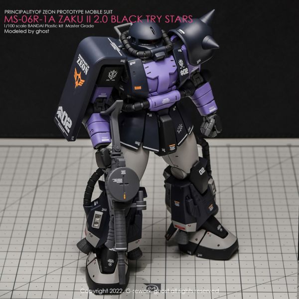 炎水貼 MG 1/100 黑色三星 薩克II ZAKUII 專用水貼 CGMG48 炎水貼 MG 1/100 黑色三星 薩克II ZAKUII 專用水貼 CGMG48