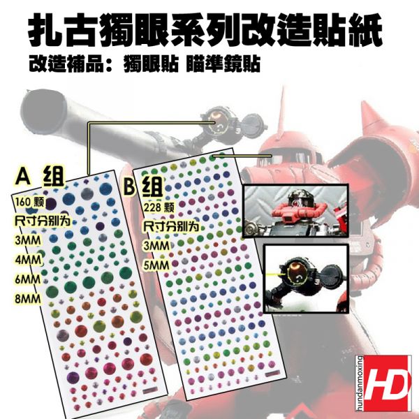 薩克 獨眼 監視器 攝影機 改造貼紙 薩克 獨眼 監視器 攝影機 改造貼紙