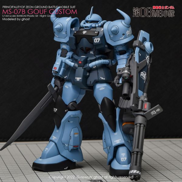 炎水貼 HG 古夫 特裝型 第08MS小隊 專用水貼 CGHG32 炎水貼 HG 古夫 特裝型 第08MS小隊 專用水貼 CGHG32