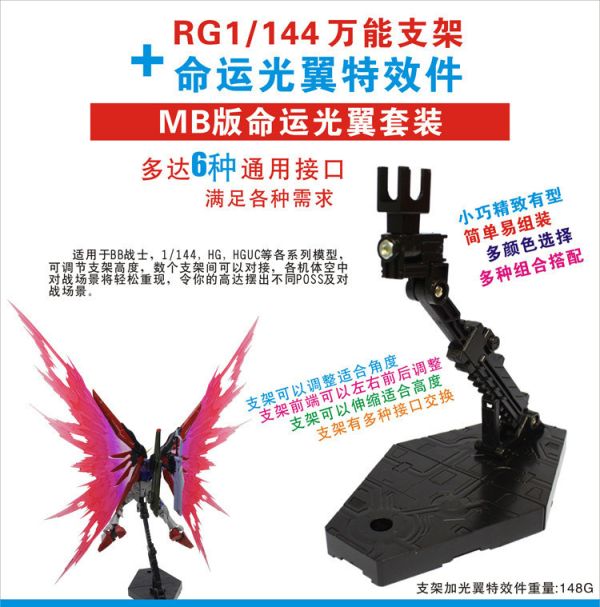 RG 命運鋼彈 MB樣式 光之翼 SEED FREEDOM 配件 RG 命運鋼彈 MB樣式 光之翼 SEED FREEDOM 配件