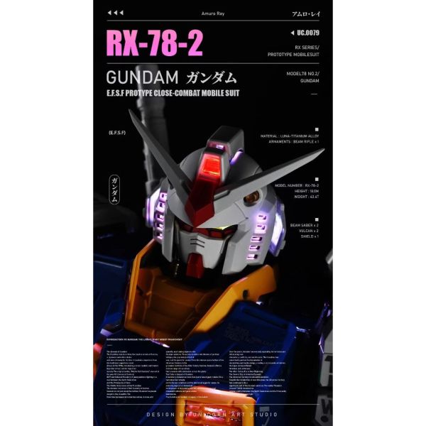 UA牌 獨角獸藝術工作室 1/60 PGU 元祖RX-78全身燈組 全身63處發光可遙控變色 UA牌 獨角獸藝術工作室 1/60 PGU 元祖RX-78全身燈組 全身63處發光可遙控變色