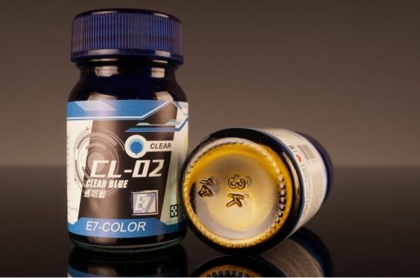 E7-CL-02 透明藍 E7.模型專用漆.硝基漆