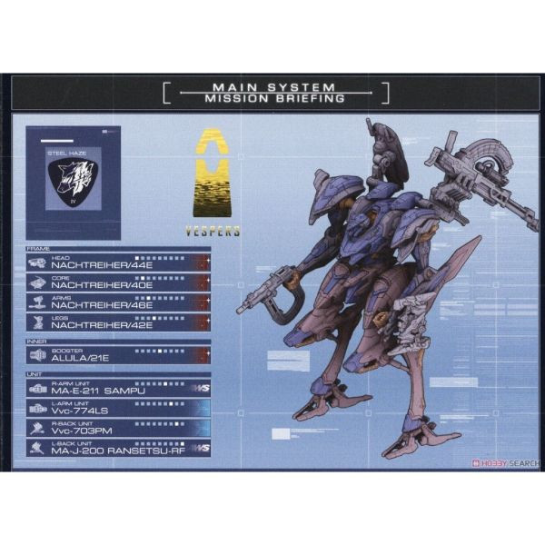 爆倉特價- 30MM 機戰傭兵VI 境界天火 NACHTREIHER40E 鋼鐵迷霧 BANDAI 30MM 機戰傭兵VI 境界天火 NACHTREIHER40E 鋼鐵迷霧