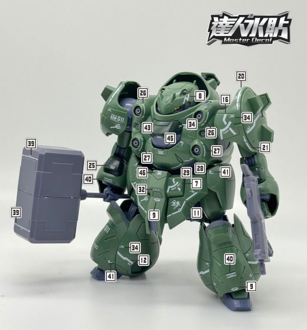 達人水貼 BANDAI HG 1/144 鐵血的孤兒 GUSION 智魔鋼彈 水貼 DLH128 達人水貼 BANDAI HG 1/144 鐵血的孤兒 GUSION 智魔鋼彈 水貼 DLH128