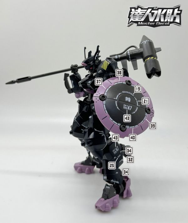 達人水貼 HG 1/144 情魔鋼彈 鐵血的孤兒 IBO 專用水貼 DLH109 達人水貼 HG 1/144 情魔鋼彈 鐵血的孤兒 IBO 專用水貼 DLH109