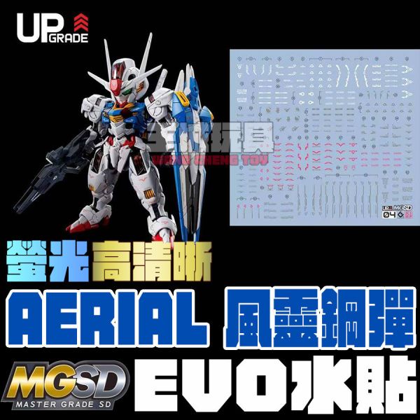 9月 EVO水貼 MGSD 風靈鋼彈 螢光 專用水貼 鋼彈 EMGSD04 EVO水貼 MGSD 風靈鋼彈 螢光 專用水貼 鋼彈 EMGSD04