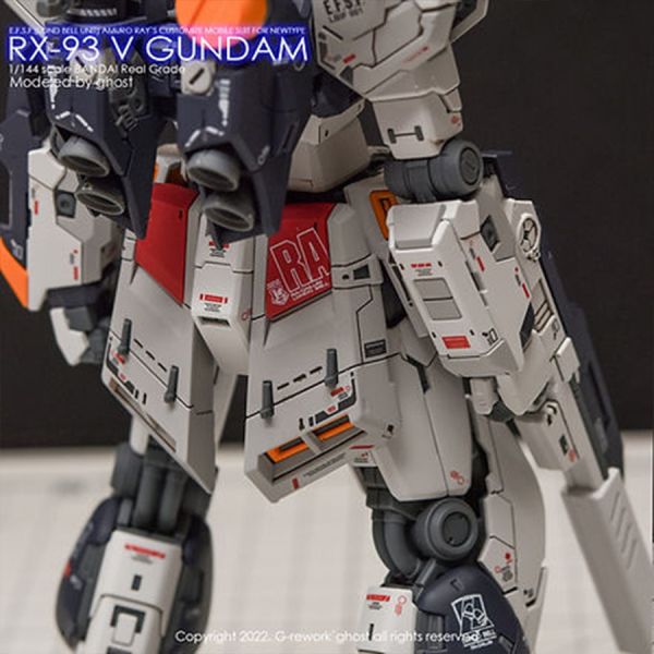 炎水貼 GHOST版 RG 1/144 RX-93 Nu GUNDAM Nu鋼彈 專用水貼 模型水貼.鋼彈水貼.