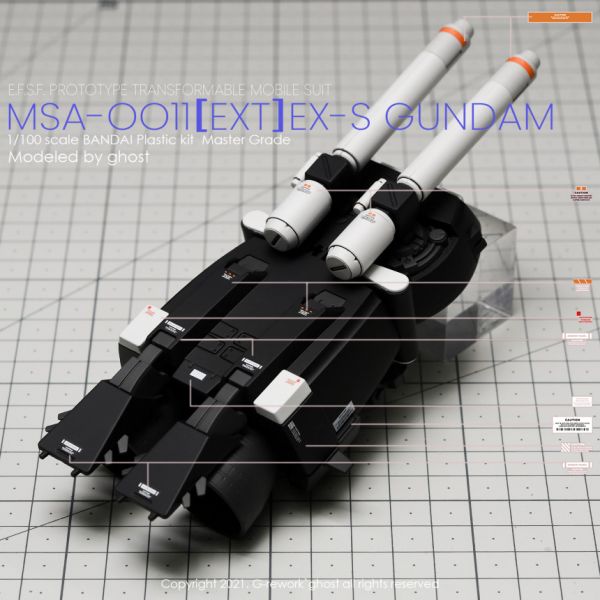 炎水貼 CHOST版 MG 1/100 EX-S 鋼彈 專用水貼 CGMG37 炎水貼 CHOST版 HG 1/144 梅薩 指揮官型 專用水貼 CGHG21