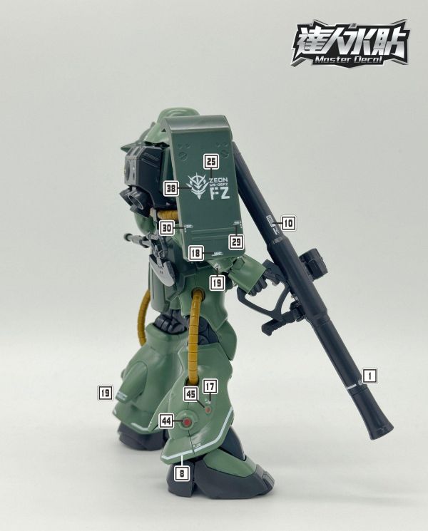 達人水貼 HGUC 1/144 薩克II改 B型 專用水貼 #DLH172 達人水貼 HGUC 1/144 薩克II改 B型 專用水貼 #DLH172