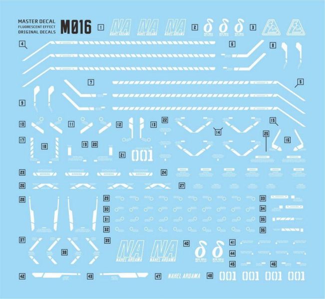 達人水貼 MG1/100 DELTAPLUS 專用水貼#DLM016 達人水貼 MG1/100 DELTAPLUS 專用水貼#DLM016