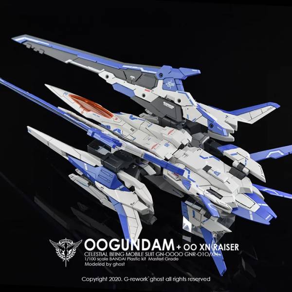 炎水貼 GHOST版 MG 1/100 00強化 XN Raiser 00R 螢光 專用水貼 CGMG23 