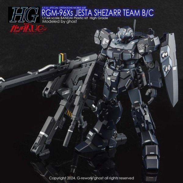 炎水貼 HG 1/144 RGM-96Xs 傑斯塔/B&C班裝備(席扎爾隊) 螢光 專用水貼 CGHG118 炎水貼 HG 1/144 RGM-96Xs 傑斯塔/B&C班裝備(席扎爾隊) 螢光 專用水貼 CGHG118