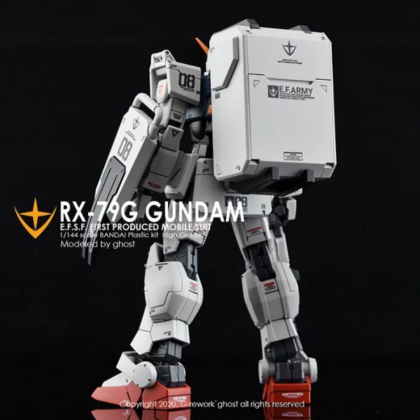 炎水貼 GHOST版 HG 陸戰型鋼彈 EZ8 MS08小隊 螢光 專用水貼 CGHG05 炎水貼.模型水貼.鋼彈水貼.鋼彈模型水貼