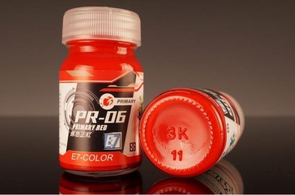 E7-PR-06 原色正紅 E7.模型專用漆.硝基漆