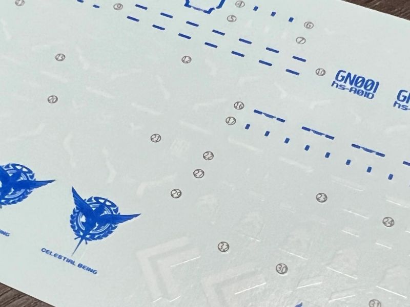 雪焰水貼-MG 1/100 雪崩型裝備包 能天使 專用水貼 清倉特價 雪焰水貼-MG 1/100 雪崩型能天使 專用水貼