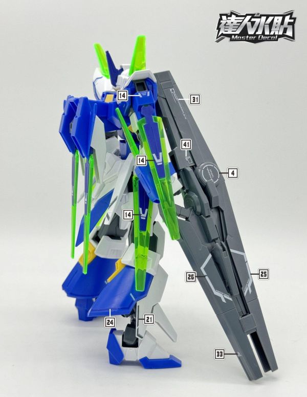 達人水貼 萬代 HG 1/144 AGE FX 鋼彈AGE 專用水貼 鋼普拉 DLH145 達人水貼 萬代 HG 1/144 AGE FX 鋼彈AGE 專用水貼 鋼普拉 DLH145