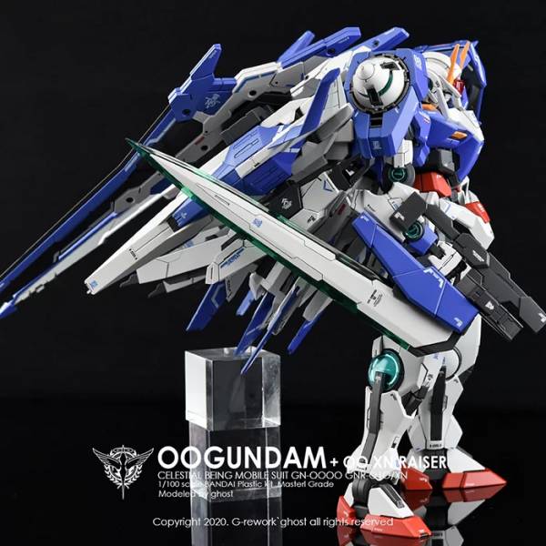 炎水貼 GHOST版 MG 1/100 00強化 XN Raiser 00R 螢光 專用水貼 CGMG23 
