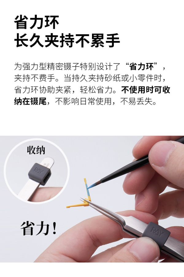 RAY的模型世界 2.8mm超厚壁 強力型精密鑷子 RAY的模型世界 2.8mm超厚壁 強力型精密鑷子水貼 鋼彈 模型 軍模 工具 RT-HD02 模型 GK 改造工具
