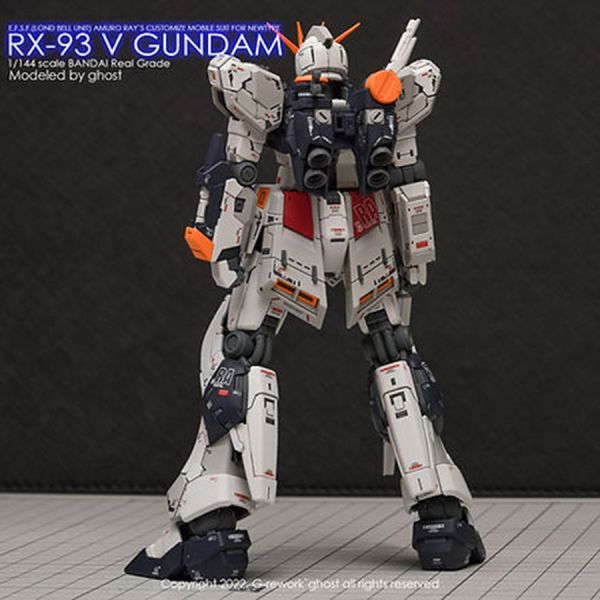 炎水貼 GHOST版 RG 1/144 RX-93 Nu GUNDAM Nu鋼彈 專用水貼 模型水貼.鋼彈水貼.