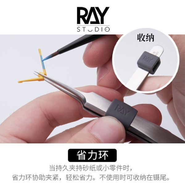 RAY的模型世界 2.8mm超厚壁 強力型精密鑷子 RAY的模型世界 2.8mm超厚壁 強力型精密鑷子水貼 鋼彈 模型 軍模 工具 RT-HD02 模型 GK 改造工具