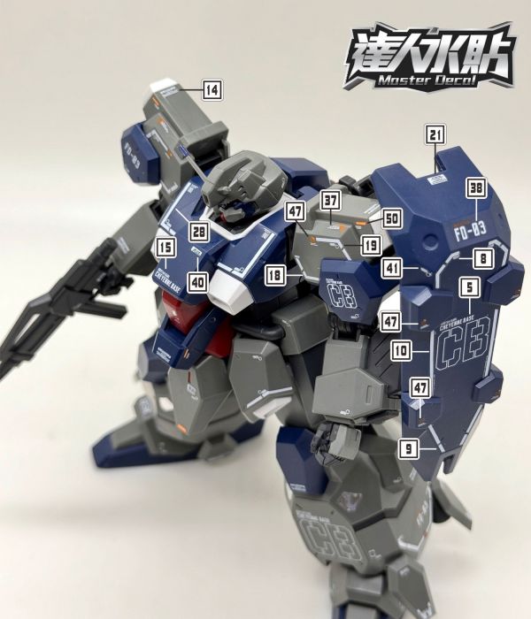 達人水貼 HG 1/144 古斯塔夫卡爾 鋼彈 模型 鋼普拉 專用水貼 DLH097 達人水貼 HG 1/144 古斯塔夫卡爾 鋼彈 模型 鋼普拉 專用水貼 DLH097