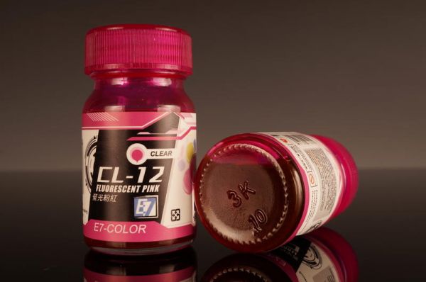 E7-CL-12 螢光粉紅 E7.模型專用漆.硝基漆