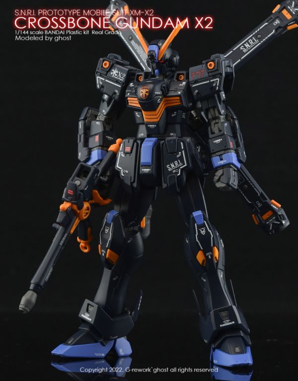 炎水貼 CHOST版 RG 海盜鋼彈X2 螢光 專用水貼 CGRG19 炎水貼 CHOST版 RG 海盜鋼彈X2 螢光 專用水貼 CGRG19