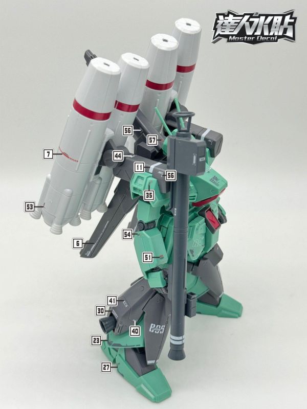 達人水貼 BANDAI HG 1/144 武裝強化型 傑剛 水貼 DLH148 達人水貼 BANDAI HG 1/144 武裝強化型 傑剛 水貼 DLH148