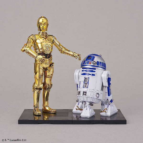 BANDAI 組裝模型 星際大戰系列 1/12 C3PO & R2D2 BANDAI 組裝模型 星際大戰系列 1/12 C3PO & R2D2