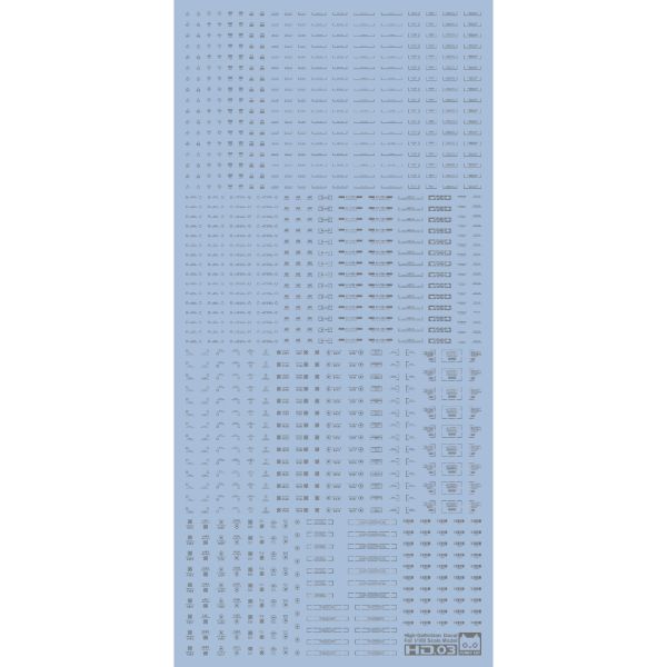 EVO水貼 1/100 HD系列 D03灰 鋼彈 模型 高清系 通用水貼 EVO水貼 1/100 HD系列  鋼彈 模型 高清系 通用水貼
