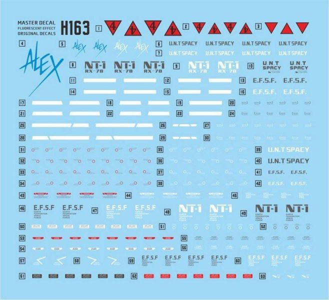 達人水貼 HGUC 1/144  鋼彈NT-1 0080口袋裡的戰爭 鋼彈 水貼 專用水貼 DLH163 達人水貼 HGUC 1/144  鋼彈NT-1 0080口袋裡的戰爭 鋼彈 水貼 專用水貼 DLH163