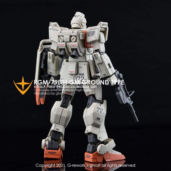 炎水貼 GHOST版 HG RX-79 新生 陸戰型吉姆 08MS小隊 螢光 專用水貼 CGHG06 炎水貼.模型水貼.鋼彈水貼.鋼彈模型水貼