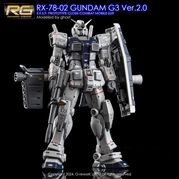 炎水貼 GHOST RG 1/144 RX-78-2 Gundam 鋼彈 VER 2.0 G3 水貼 炎水貼 GHOST RG 1/144 RX-78-2 Gundam 鋼彈 VER 2.0 G3 水貼