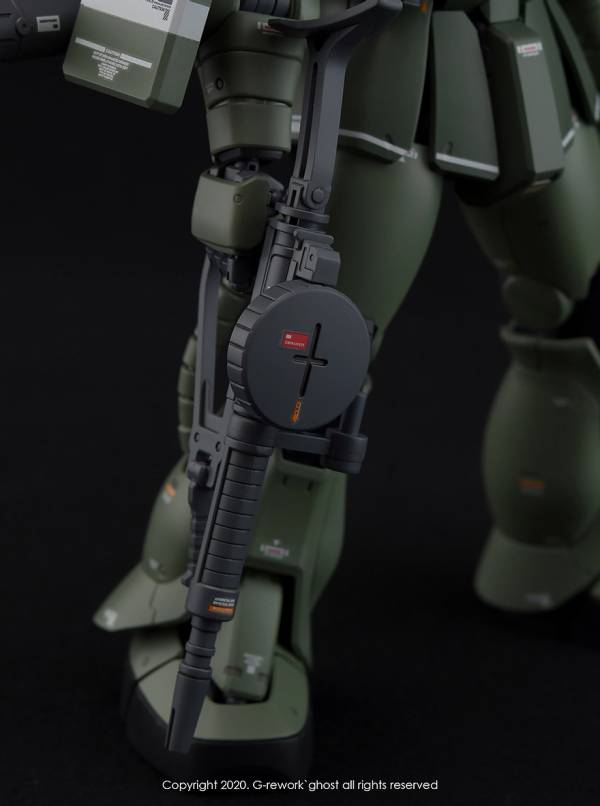 炎水貼 GHOST版 MG 綠薩克 量產型 陸戰型 螢光 專用水貼 炎水貼.模型水貼.鋼彈水貼.鋼彈模型水貼